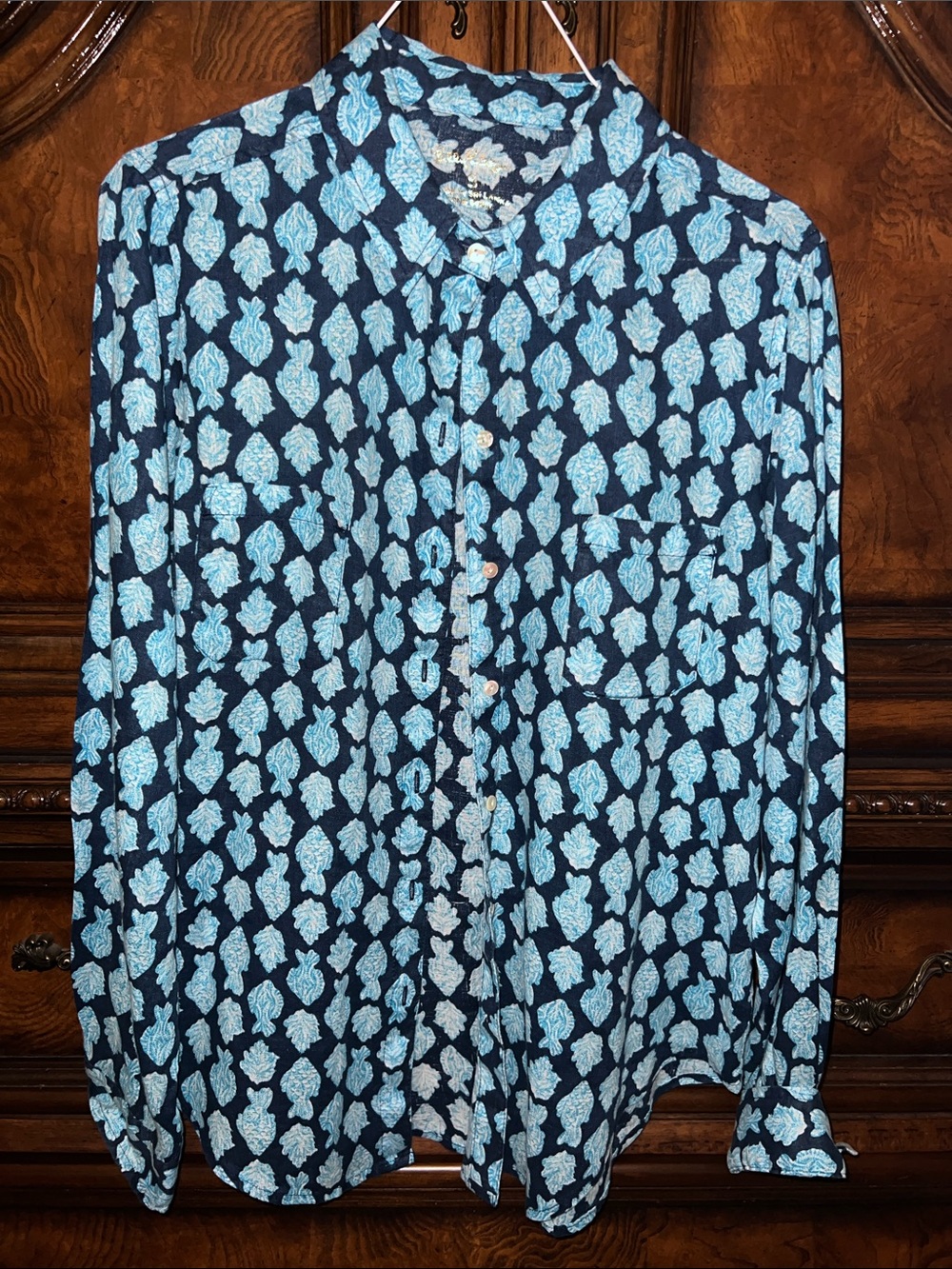 Ladies Lilly Linen Blouse Button-up.